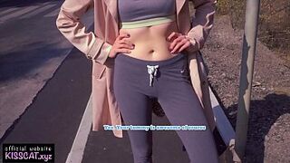 Public Agent Pickup 18 Babe for Pizza / Outdoor Sex and Sloppy Blowjob