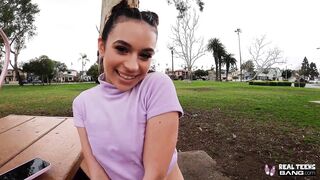 Real Teens - Sexy And Small Aria Valencia Does Her First Rough Porn Scene