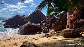 Sandy Beaches and Cute Babes Fucked In Public Nature