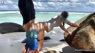Sandy Beaches and Cute Babes Fucked In Public Nature