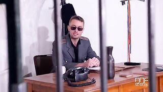 Two jailhouse Euro sluts Fuck one lucky stud.