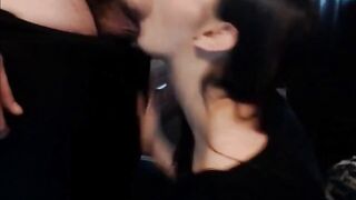 Smiling Girlfriend Sucking A Cock On Webcam