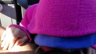 Blonde girl wants to suck it raw
