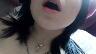 Daytime cute home striptease, and gentle masturbation with orgasm. Close-up. Part 2