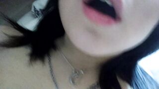 Daytime cute home striptease, and gentle masturbation with orgasm. Close-up. Part 2
