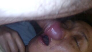 I give cock in the mouth to my wife