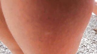 Orgy on the beach - 4 guys fuck in a circle 1 bitch