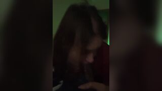 Cum in white lady mouth