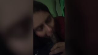Cum in white lady mouth