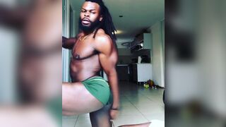 Black male babecock twerk