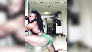 Black male babecock twerk