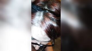 Kitten Cara petplay: drinking milk