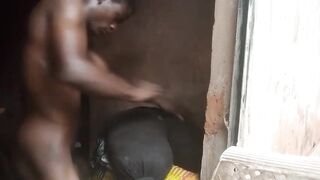 Outdoor bigger cock cum