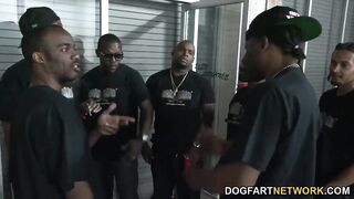 Madelyn Monroe Gets Her Throat Poked By Black Dicks