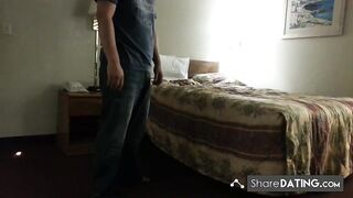 Milf's pussy and mouth drain his dick
