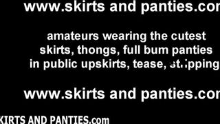 Everyone on the block is going to see my panties
