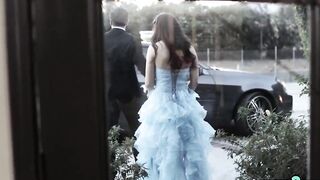 Nerdy teen gangbanged by popular boys before the prom