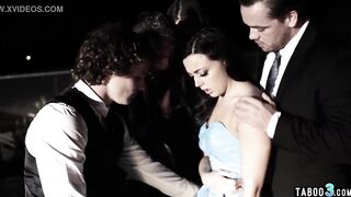 Nerdy teen gangbanged by popular boys before the prom
