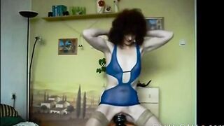 Mature Brunette Stuffs Her Pussy With Huge Buttplug