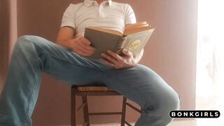 Stop reading! Fill my pussy and ass!