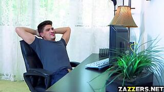 Milf Parker Swayze gives a hot blowjob on that big cock