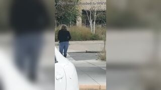 A Fan got video of MarieRocks out in public