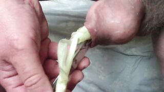 Combination - spring onion AND scissors in foreskin !