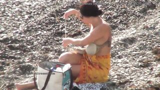 Cute y. nudists on the beach