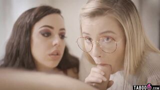 Stepsisters friend made her lose her virginity with bro