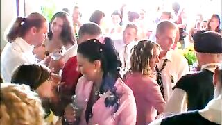 Wedding whores are fucking in public