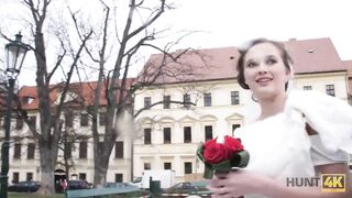HUNT4K. Married couple decides to sell brides pussy for good price