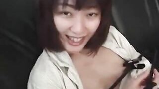 Small tit & pierced pussy Playing with hanger