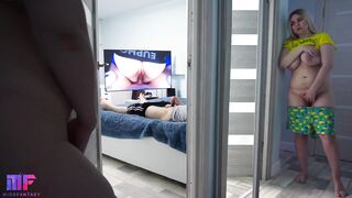 Stepdaughter spying on stepdad part 2