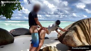 Sandy Beaches and Cute Babes Fucked In Public Nature