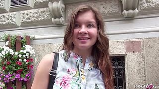 GERMAN SCOUT - First Time ANAL for 18yr young College Teen
