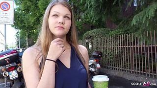 GERMAN SCOUT - FIRST ANAL FOR COLLEGE TEEN AMANDA AT CASTING