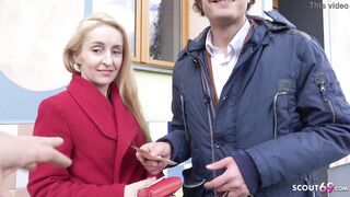 GERMAN SCOUT - ROUGH ANAL FOR SKINNY MILF AT STREET CASTING
