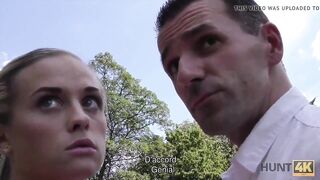 HUNT4K. Young lovers decided that sex for money is a good