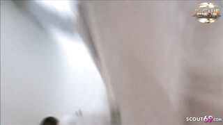 Fuck Stranger Dick at Glory Hole - German Teen at Toilet