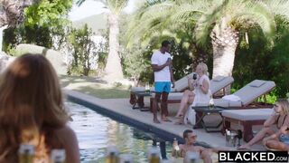 BLACKED Young Eurobabe gets her fill of BBC on vacay