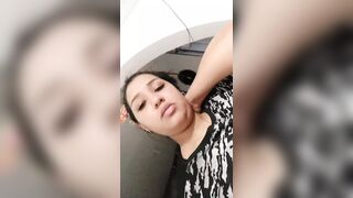 18 year old brunette big saggy tits from New York United States fucking her stepbrother's big dick