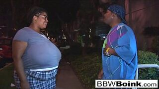 Brunette BBW is back for more hot black cock action