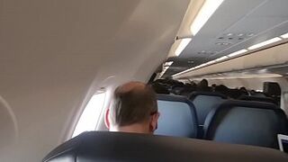 Public Airplane Blowjob