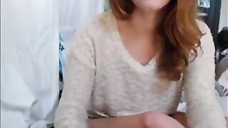 Young Amateur small tiny little tits masturbating alone