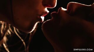 hot lesbian babes finger and eat each other until they cum