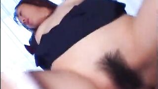 Naughty Kao Sugimori riding cock hard!