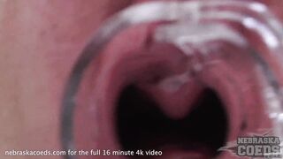 19yo ayza hitachi gyno speculum gaping open swollen teen pussy orgasm