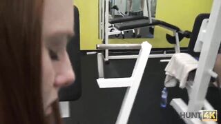 HUNT4K. Linda Sweet forgets about working out and has sex