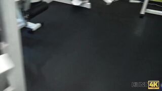 HUNT4K. After hard training in gym lassie is ready for sex