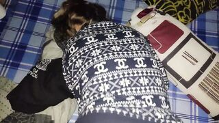 The step sister has a lot of water and her butt is very hot
